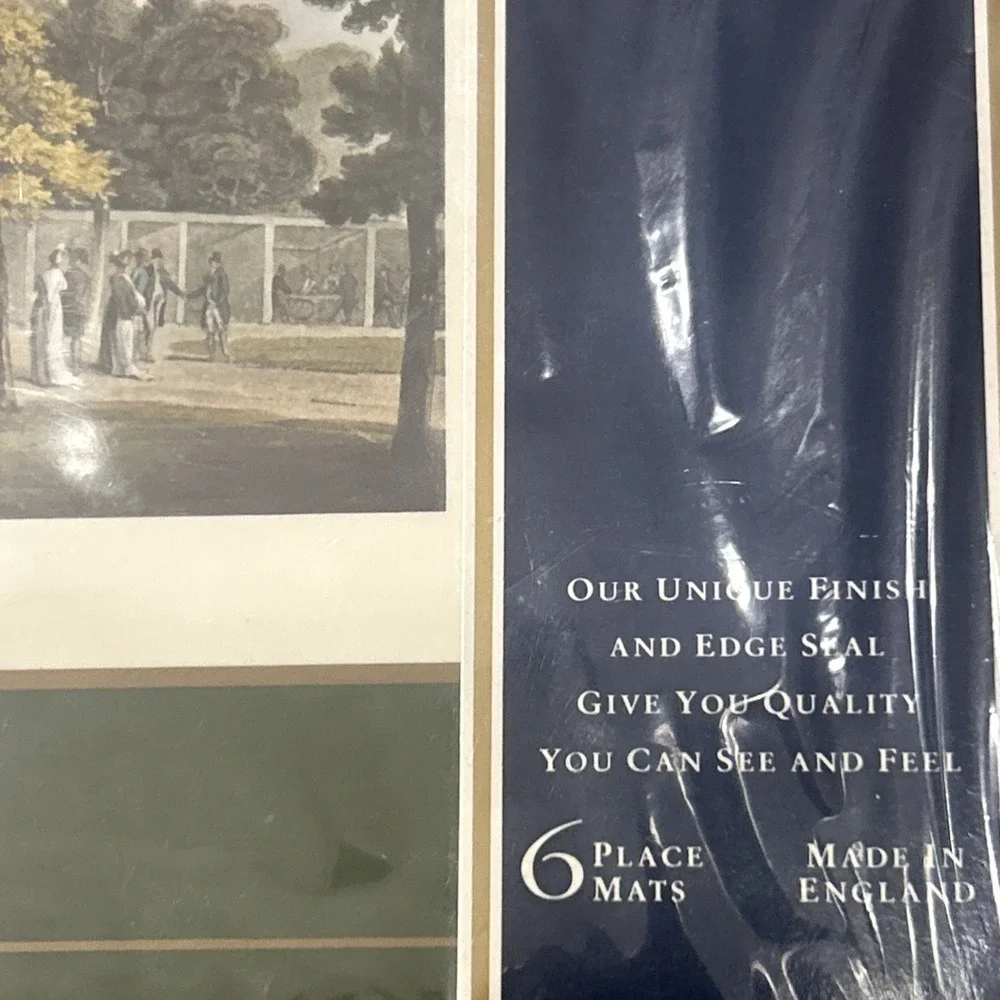 Vtg Pimpernel Assorted Views 6 Placements Mats Made In England New Sealed
